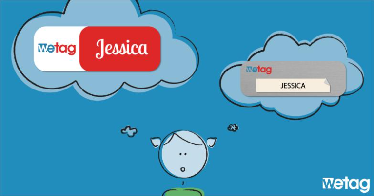For or against ? Name tags with permanent or temporary names.